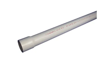 CHARLOTTE PIPE Schedule 40 DWV PVC Pressure Pipe, Bell End, 280 PSI, 2-In x 20-Ft.