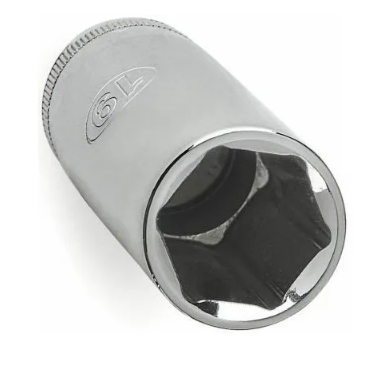 MASTER MECHANIC Metric Deep Well Socket, 6-Point, 3/8-Inch Drive, 9mm