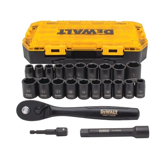 DEWALT 1/2 in Drive Combination Impact Socket Set (23 pc)