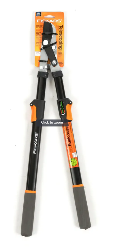 FISKARS Telescoping Handle Bypass Lopper, 1-5/8-In. Cutting-Capacity