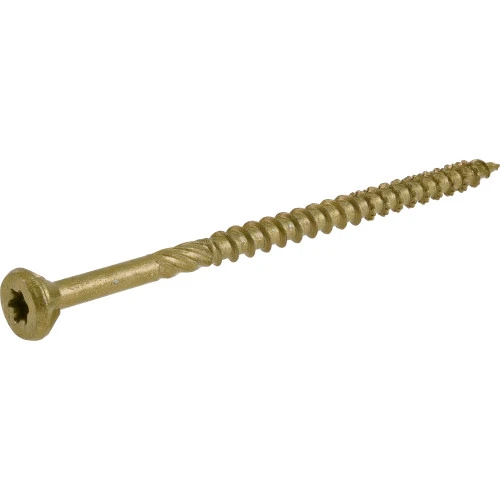 POWER PRO PREMIUM EXTERIOR WOOD SCREWS (#10 X 3-1/2") - 1LB BOX