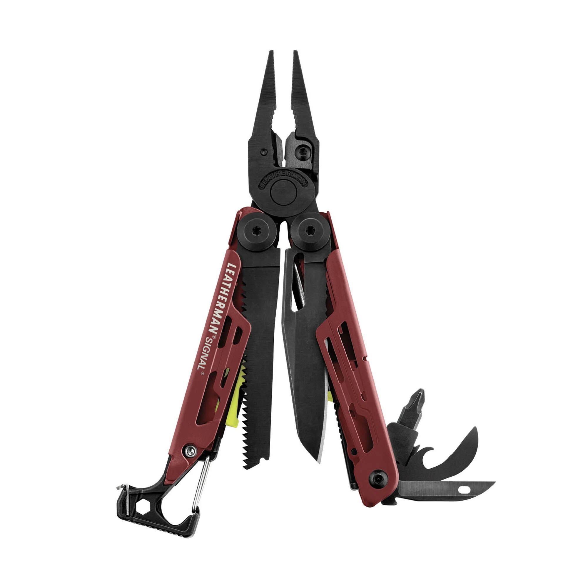 Signal Crimson Multi-tool With Nylon Sheath - 19 Tools, 4.5 Inch