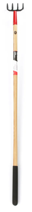 TRUE TEMPER Cultivator, Heavy-Duty, 4-Tine, Cushion Grip