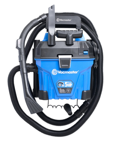 Vacmaster 5-GALLON* 5 PEAK HP† REMOTE CONTROL WALL MOUNT WET / DRY VACUUM