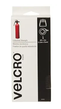 VELCRO Industrial Strength Fastener Tape, Black, 4-Ft. x 2-In.