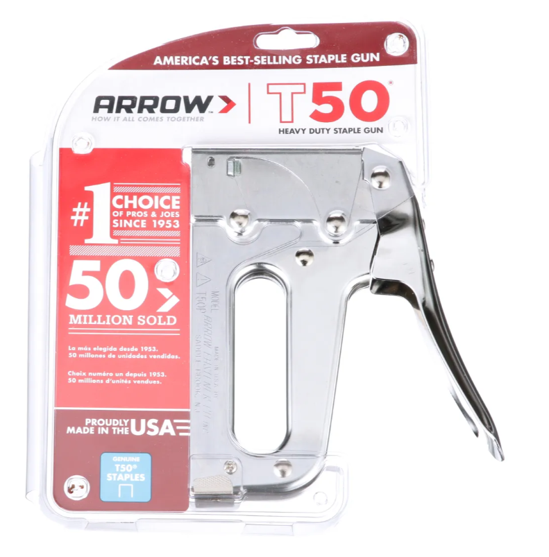 ARROW T50 HEAVY-DUTY STAPLE GUN