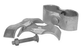 Galvanized Chain Link Panel Clamp, 1-3/8 x 1-3/8-In., 2-Pk.