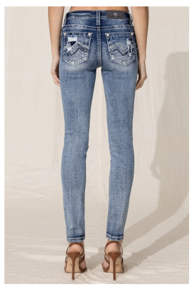MISS ME MR SKINNY BLU PATCH 33