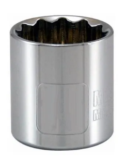 MASTER MECHANIC Metric Socket, 12-Point, 3/8-In. Drive, 9mm