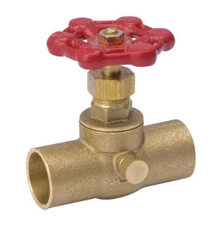 PROLINE C x C Stop & Waste Valve, Brass, 3/4-In.