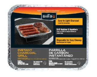 MR. BAR-B-Q Instant Charcoal Grill, Disposable