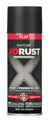 X-O RUST Anti-Rust Enamel Spray Paint & Primer, Black Flat, 12-oz.