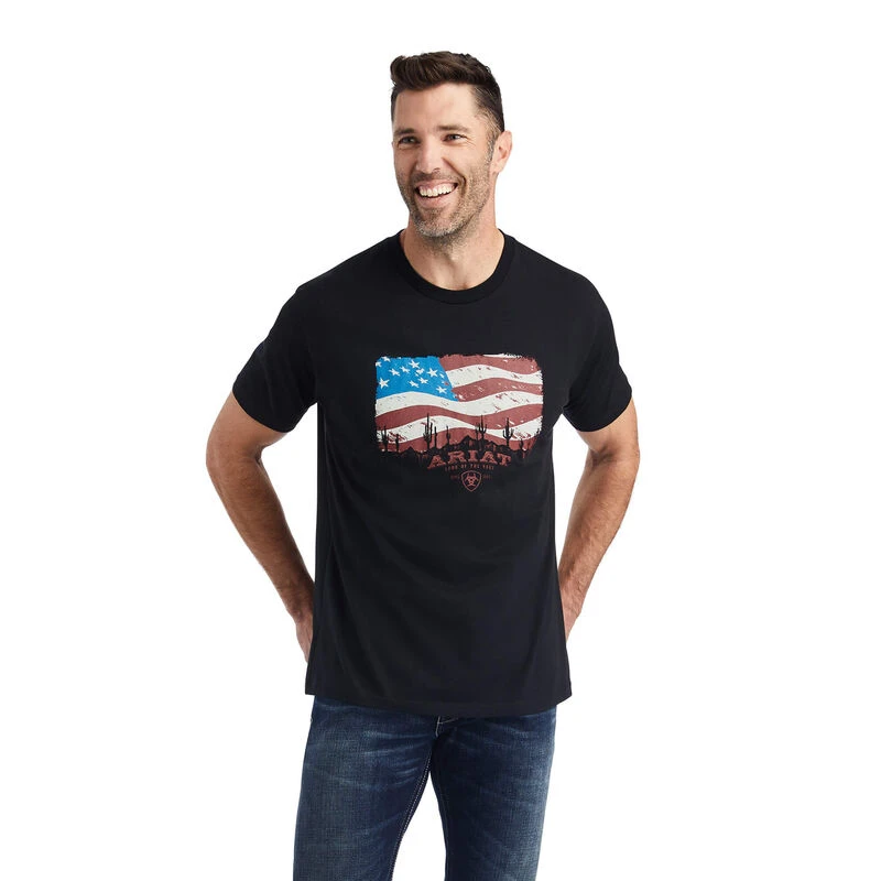 ARIAT FLAGSCAPE SS T-SHIRT L