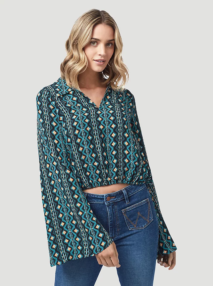 WMNS L/S RETRO VNECK MED