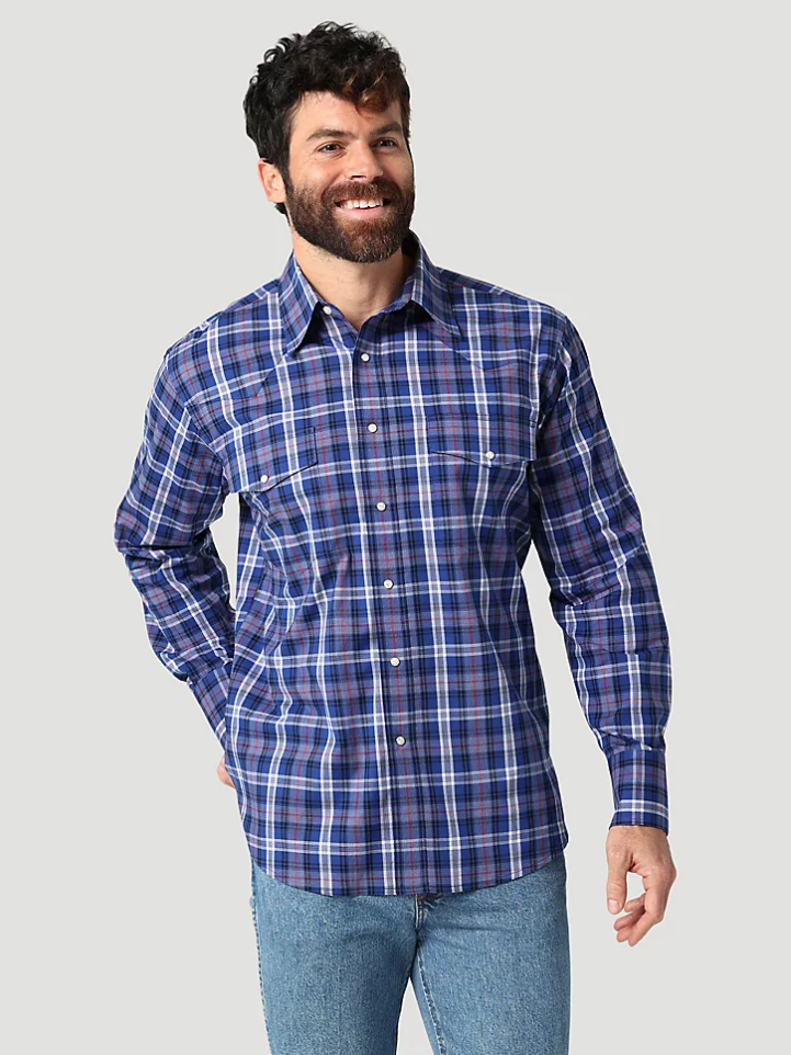 WRG MNS WR LS SNAP SHIRT 2XT