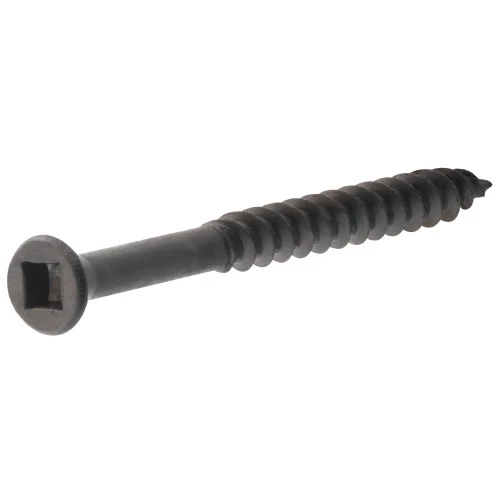 PROJECT CENTER SQUARE DRIVE BLACK PHOSPHATE TRIM SCREWS (#6 X 2-1/4") - 50 PC