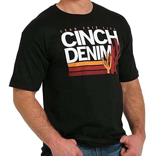 MENS SS BLACK W/CACTUS XXL
