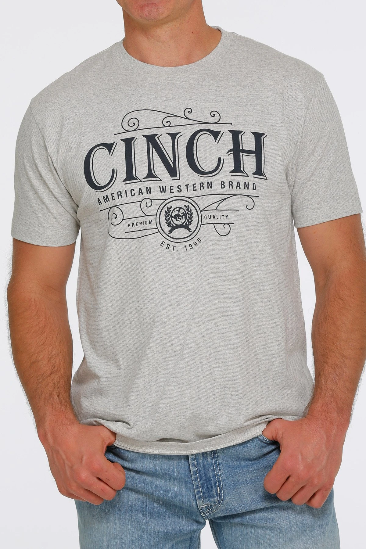MNS CINCH SS HEATHER GRAY M