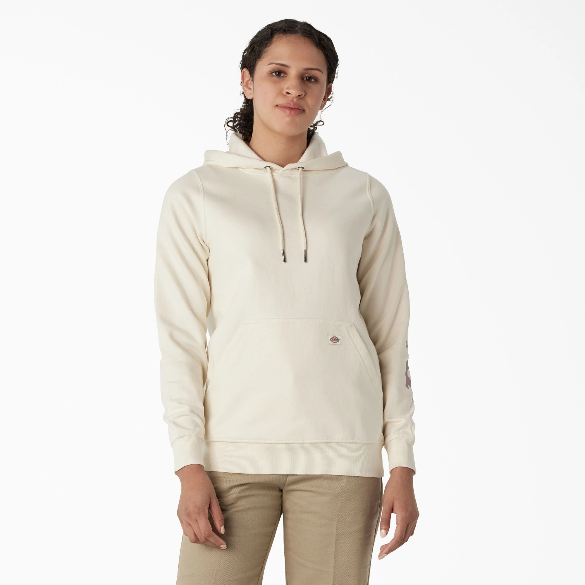 WN GRAPH FLEECE PULLOVER WHT L