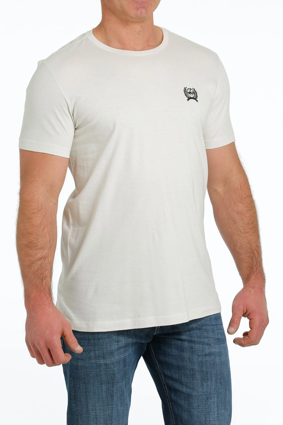 MENS SS CREAM ESTB 1996 XL