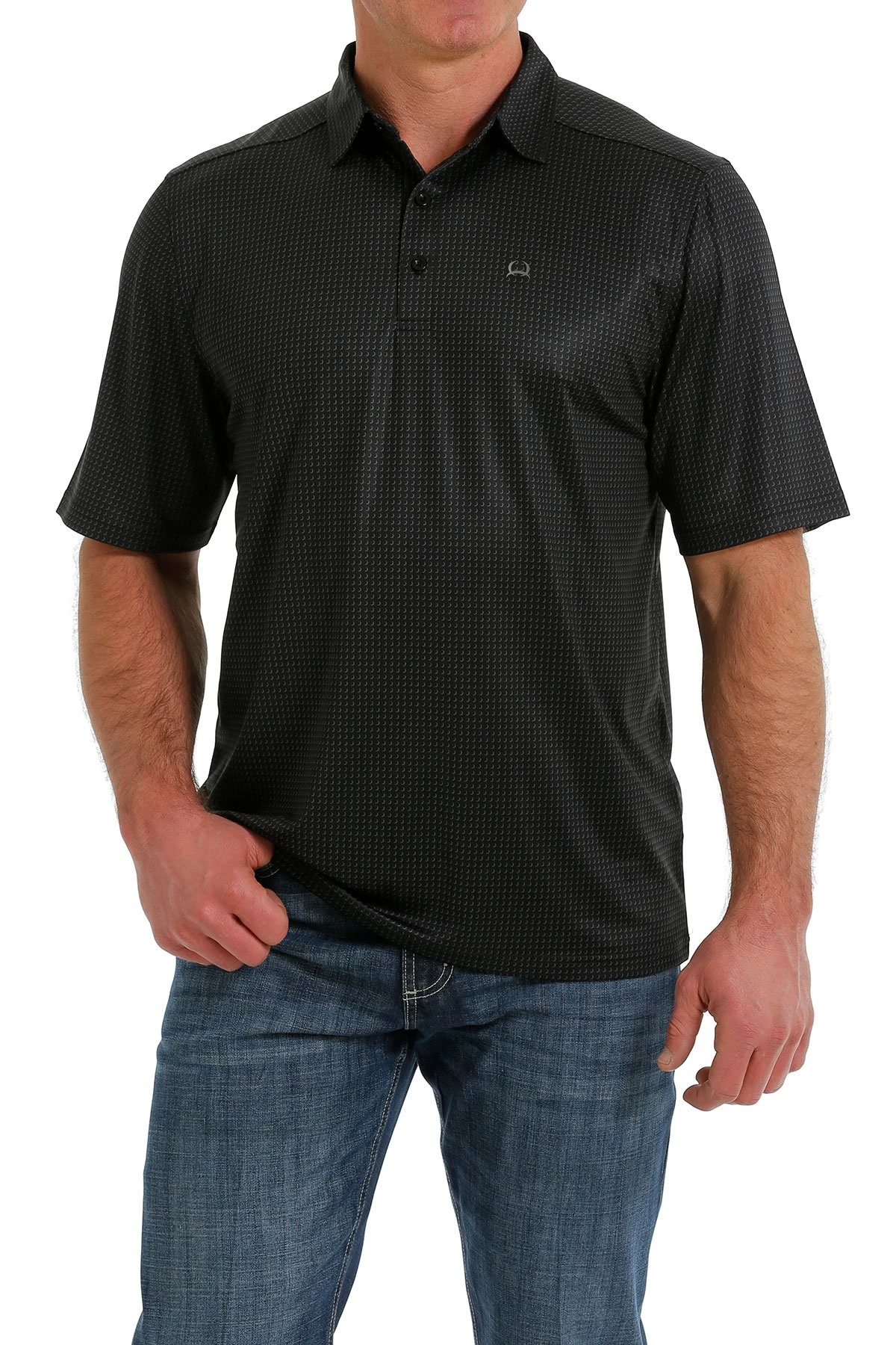 MENS S/S ARENAF POLO BLK S