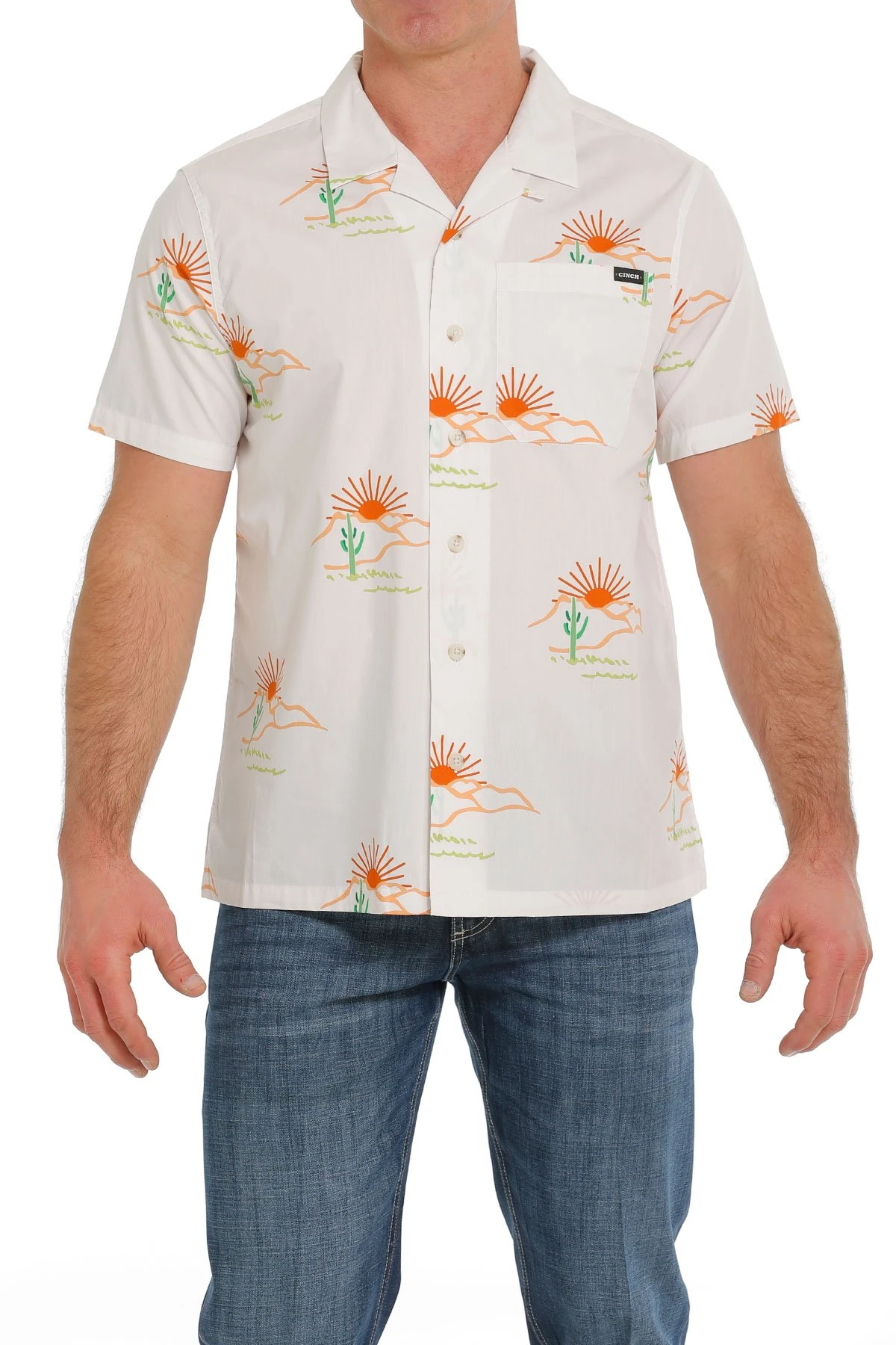 MENS S/S CAMP SHIRT CRE S
