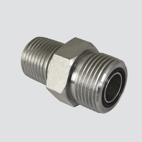 APACHE FF2404 5/8" Male O-ring Boss x 1/2" Male Pipe Thread Quick Disconnect Skid Steer Adapter
