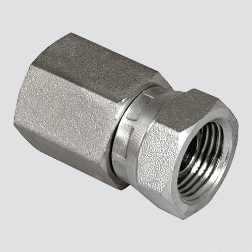 APACHE Style 1405 1/2" Female Pipe Thread x 3/8" Female Pipe Thread Swivel Hydraulic Adapter (Packaged)