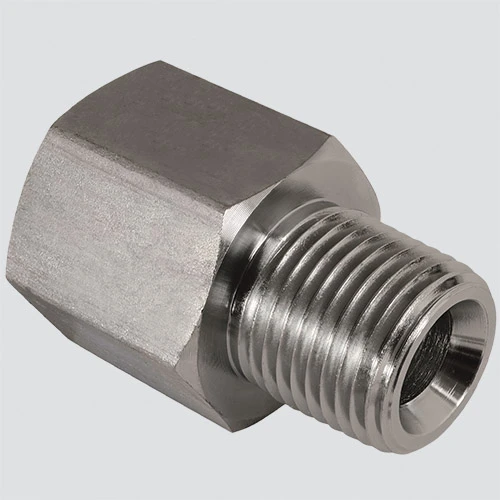 APACHE FF6404 3/4" Female O-ring Boss x 1/2" Male Pipe Thread Quick Disconnect Skid Steer Adapter