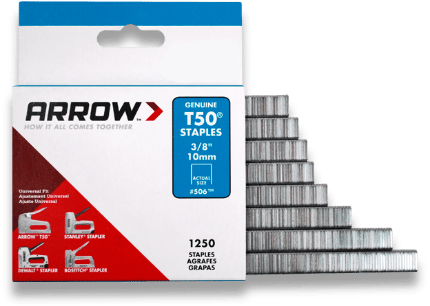 ARROW Staples Multi-Pack, 1/4, 3/8 & 1/2-In, 625-Pk. Of Each