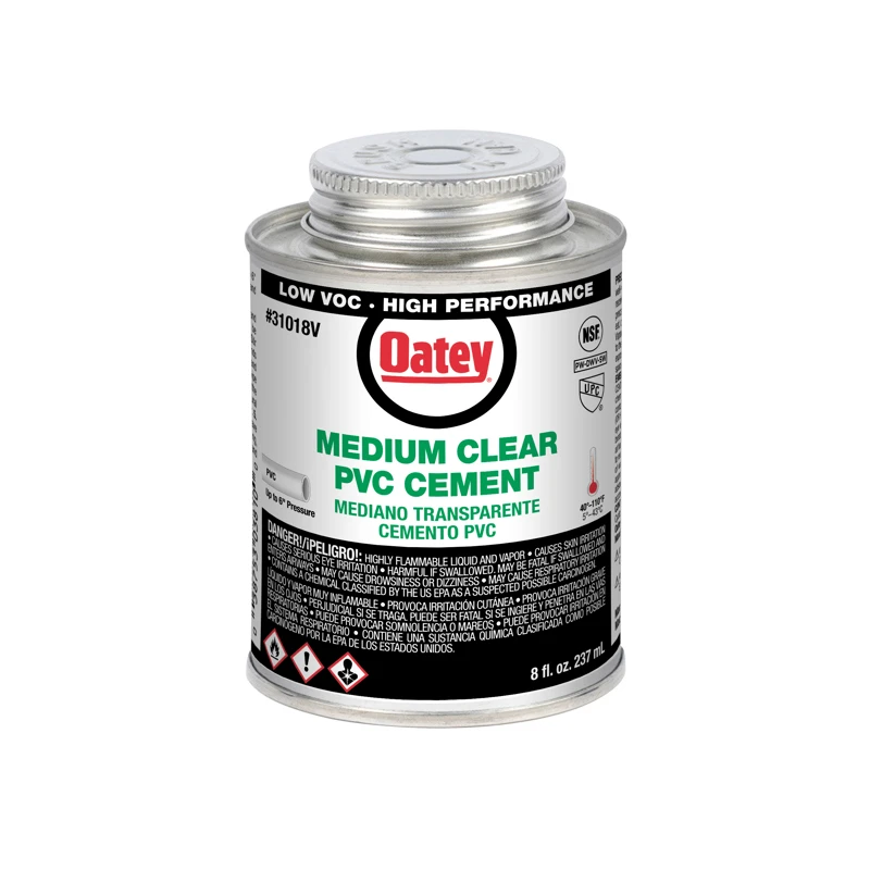 Oatey® Medium Clear PVC Cement, 8-oz.