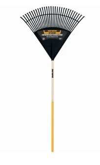 TRUE TEMPER 30-In. Poly Leaf Rake, 48-In. Handle