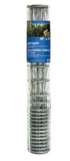 YARDGARD Galvanized Welded Wire Mesh Rabbit Fence, 1 x 4-In. Mesh, 28-In. x 50-Ft.