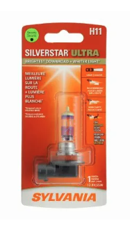 SYLVANIA H11 SilverStar Ultra Halogen Headlight Bulb, H11SU.BP