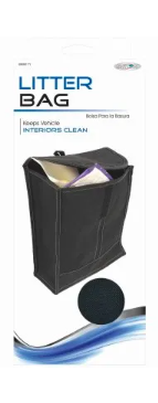 CUSTOM ACCESSORIES Vehicle Litter Bag, Black