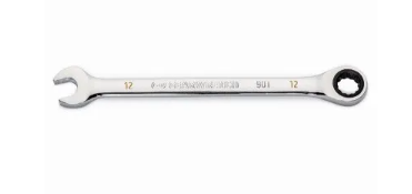 GEARWRENCH Combination Ratcheting Wrench, 90-Tooth, 12-Point, 12 mm