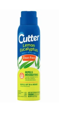 CUTTER Mosquito Repellent, Plant-Based Lemon Eucalyptus, 4-oz. Aerosol