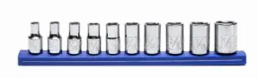 MASTER MECHANIC 10-Pc. SAE Socket Set, 1/4 In. Drive