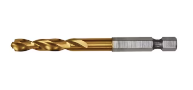 DEWALT IMPACT READY® Titanium Nitride Coating Drill Bits, 1/4-In.
