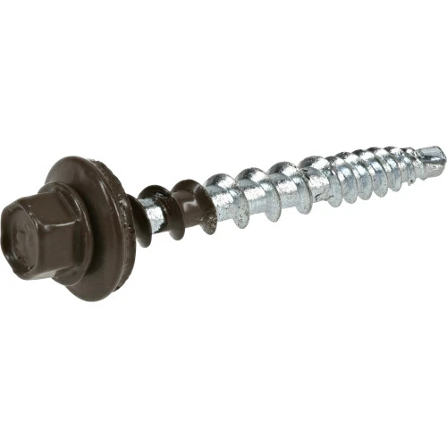 POWER PRO KOKO BROWN SELF DRILLING METAL-TO-WOOD ROOFING SCREWS (#10 X 1-1/2")