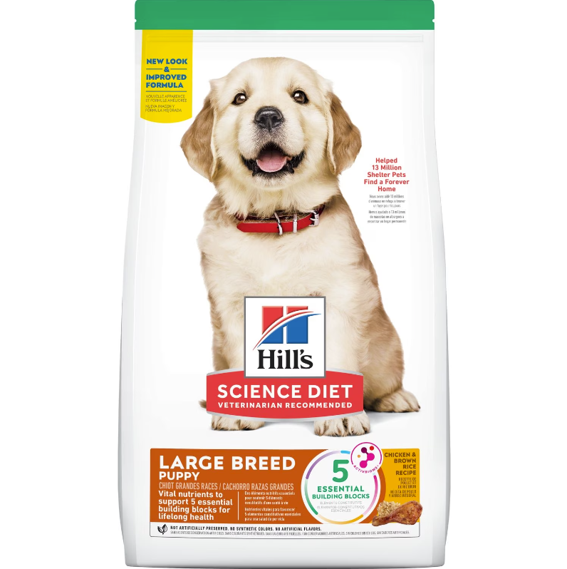 Hill's Science Diet Puppy Large Breed Chicken & Brown Rice Recipe, 27.5lb