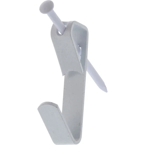 HILLMAN CONVENTIONAL PICTURE HANGERS, WHITE, 30LB, 6 PACK