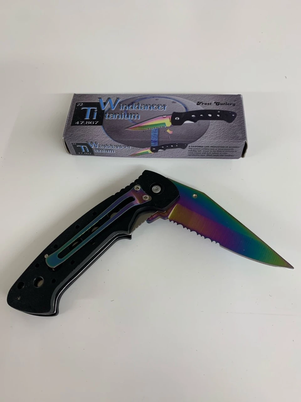 Wind Dancer Titanium Knife, 3-In. Blade