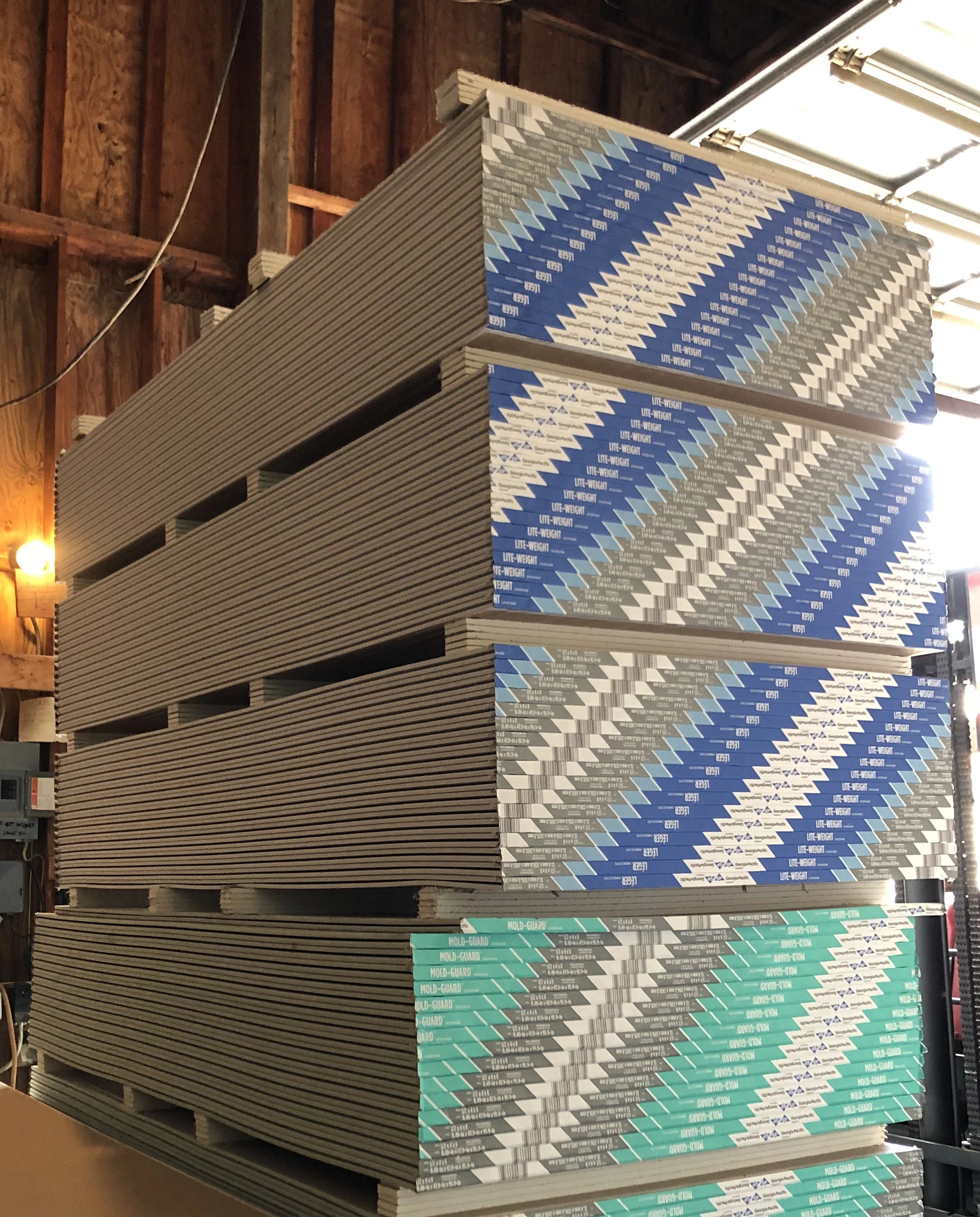 1/2"X4'X8' SHEETROCK