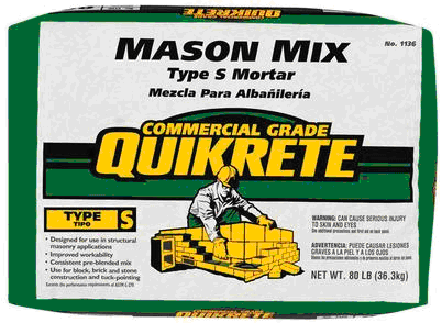 QUIKRETE MASON MIX TYPE-S MORTAR (80 LB. BAG)