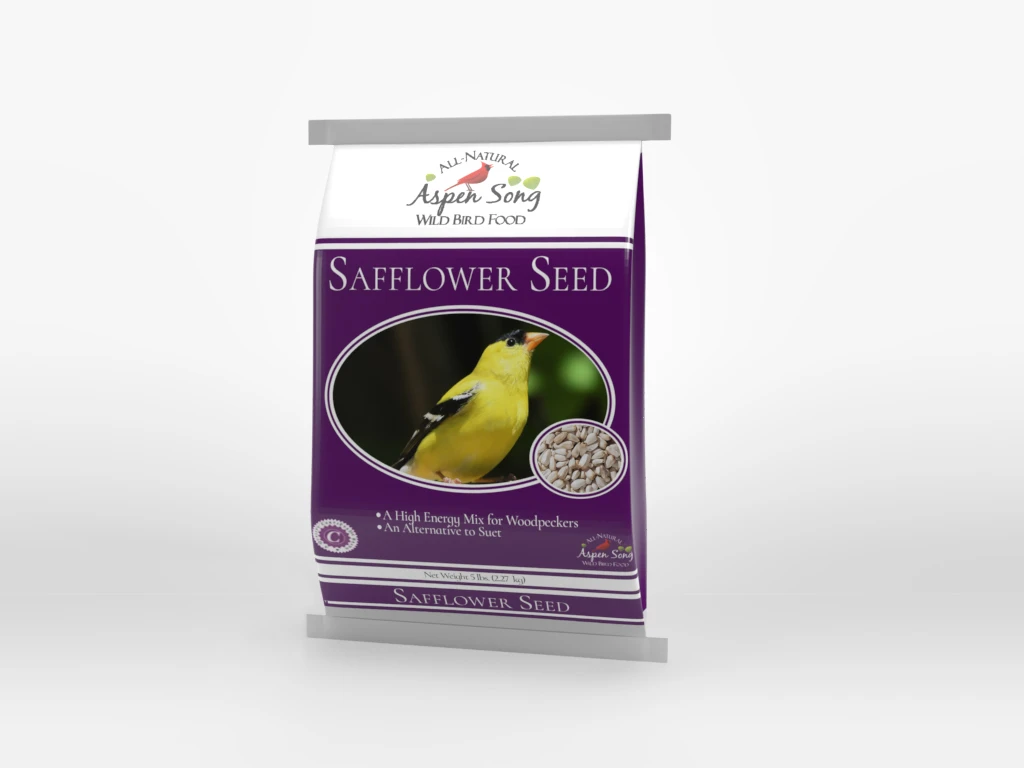 Safflower Bird Seed 20 Pound Bag For Wild Birds