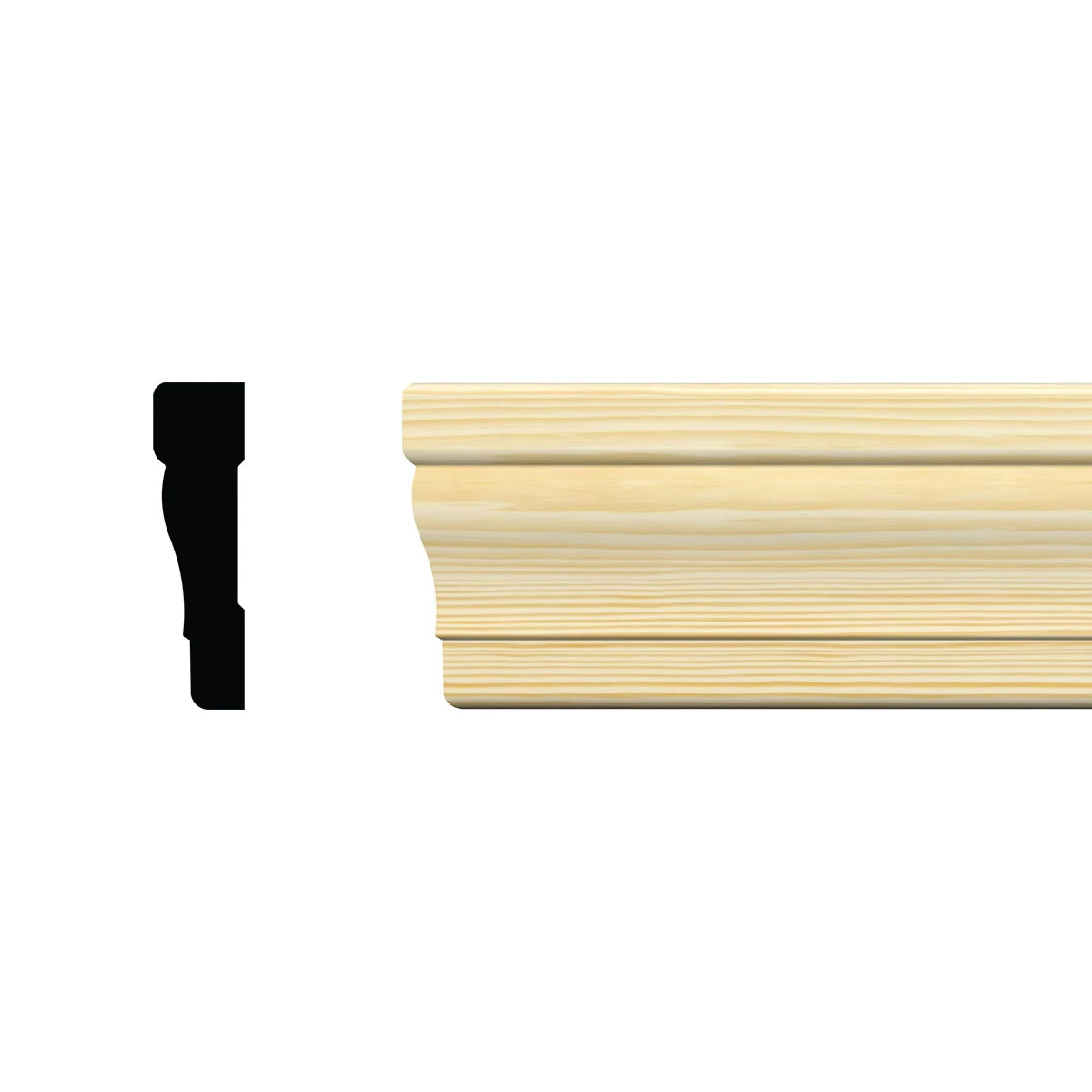 WM356 2-1/8" X 7' COLONIAL CASING MOULDING A GRADE