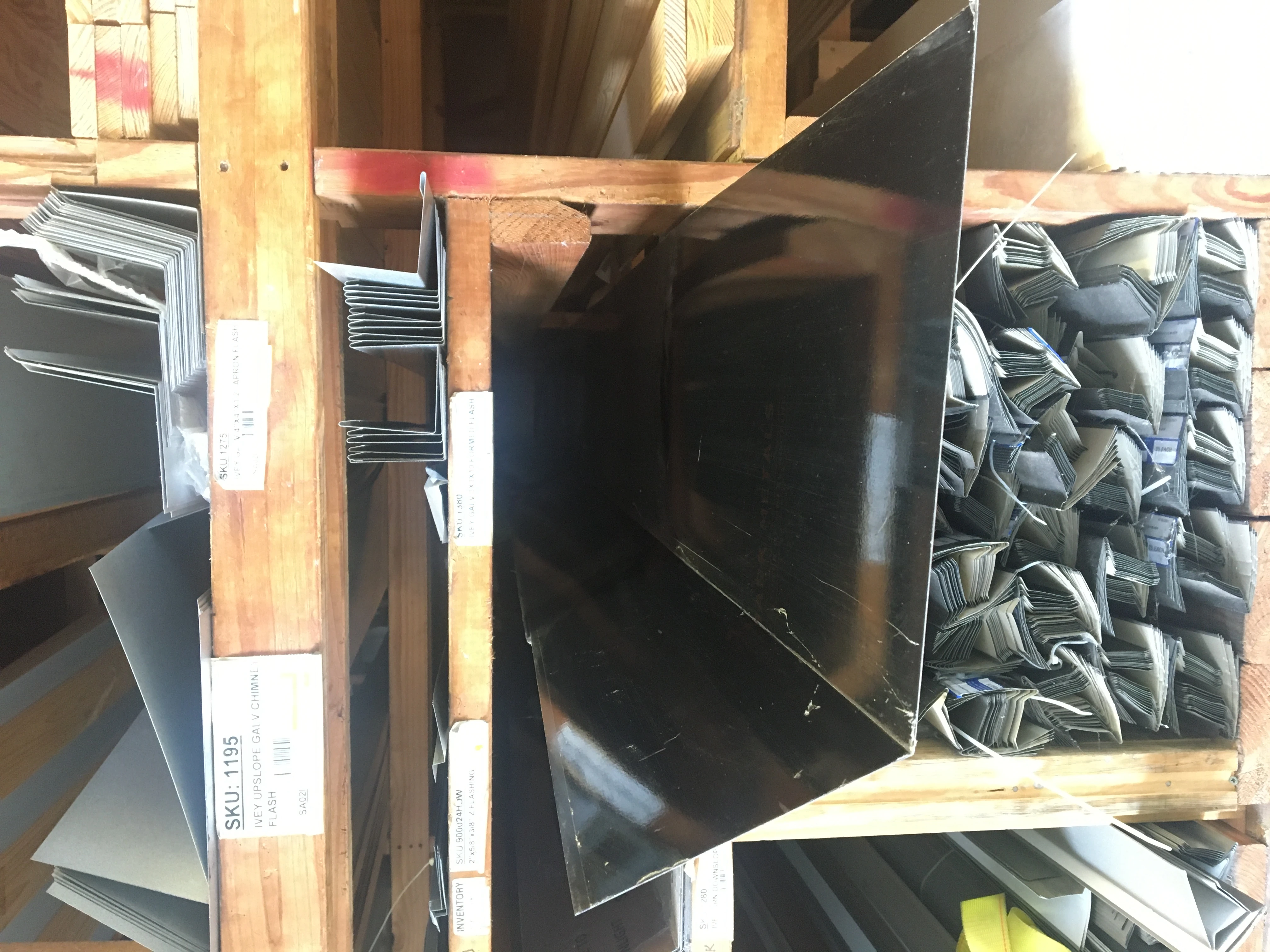 IVEY BLACK DOWNSLOPE CHIMNEY FLASHING