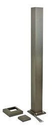3" x 3" x 37" WESTBURY BRONZE ALUMINUM POST KIT WITH TOP CAP AND BOTTOM TRIM RING