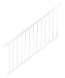 6' x 36" WESTBURY TUSCANY C10 WHITE TEXTURED ALUMINUM STAIR RAIL KIT